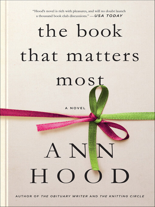 Title details for The Book That Matters Most by Ann Hood - Wait list